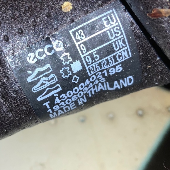 Ecco Soft 7 brown Leather sneakers Sz 9 - Picture 7 of 7